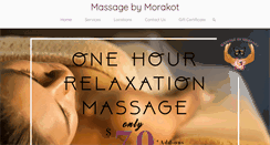 Desktop Screenshot of massagebymorakot.com