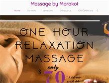 Tablet Screenshot of massagebymorakot.com